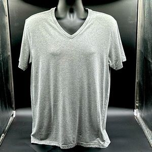 Express supersoft stretch v-neck tee. Size L. Men. Grey. Like New condition!!
